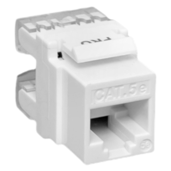 фото - Модуль Keystone кат.5e RJ-45 неэкранированный 110 IDC 180град. бел. TeraLINK PRO EKF TRP-KSTN-180D-5EUTP-WH