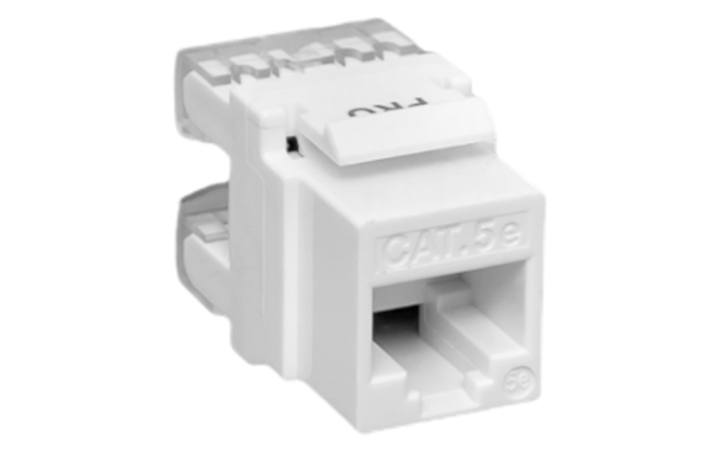 фото - Модуль Keystone кат.5e RJ-45 неэкранированный 110 IDC 180град. бел. TeraLINK PRO EKF TRP-KSTN-180D-5EUTP-WH