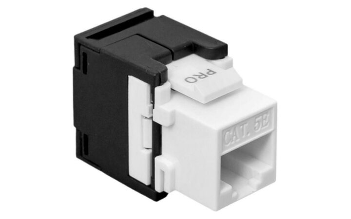 фото - Модуль Keystone кат.5e неэкранированный 110 IDC 180град. самозажимной (Toolless) черн. TeraLINK PRO EKF TRP-KSTN-T180D-5EUTP-BLK