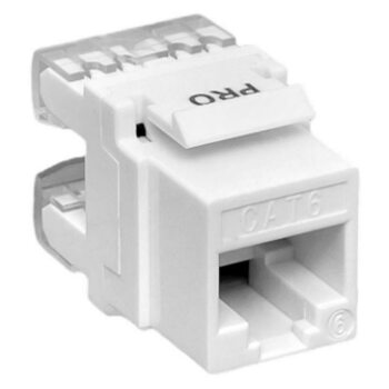 фото - Модуль Keystone кат.6 RJ-45 неэкранированный 110 IDC 180град. бел. TeraLINK PRO EKF TRP-KSTN-180D-6UTP-WH