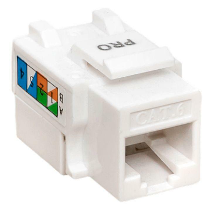 фото - Модуль Keystone кат.6 RJ-45 неэкранированный 110 IDC 90град. бел. TeraLINK PRO EKF TRP-KSTN-90D-6UTP-WH