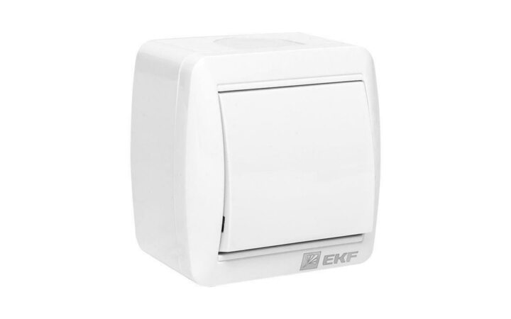фото - Выключатель ОП Владивосток 10А IP54 бел. PROxima EKF EQR16-021-30-54