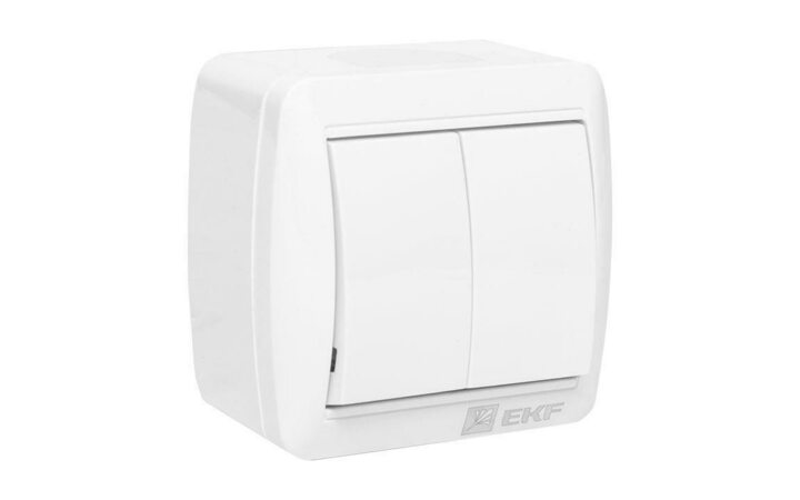 фото - Выключатель 2-кл. ОП Владивосток 10А IP54 сер. PROxima EKF EQR16-023-30-54