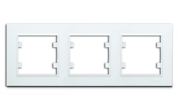 фото - Рамка 3-м Karea горизонт. бел. Makel 56001703