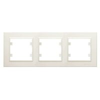 Рамка 3-м Karea горизонт. крем. Makel 56010703