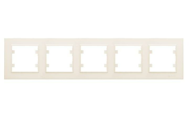 фото - Рамка 5-м Karea горизонт. крем. Makel 56010705