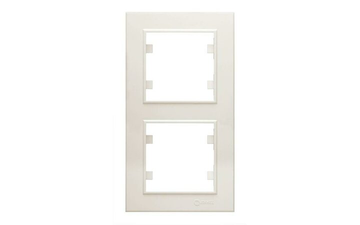 фото - Рамка 2-м Karea вертикал. крем. Makel 56010707