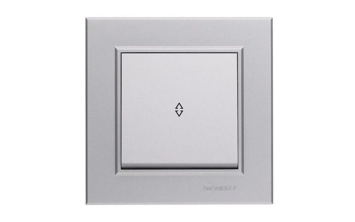 фото - Переключатель проходной 1-кл. СП Karea 10А IP20 сереб. Makel 56065005