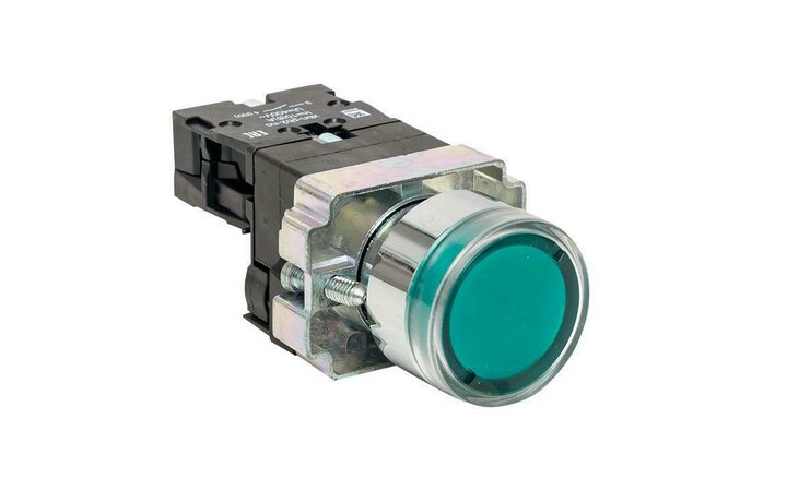 фото - Кнопка BA31 с подстветкой 230В зел. NO PROxima EKF xb2-bw31-230