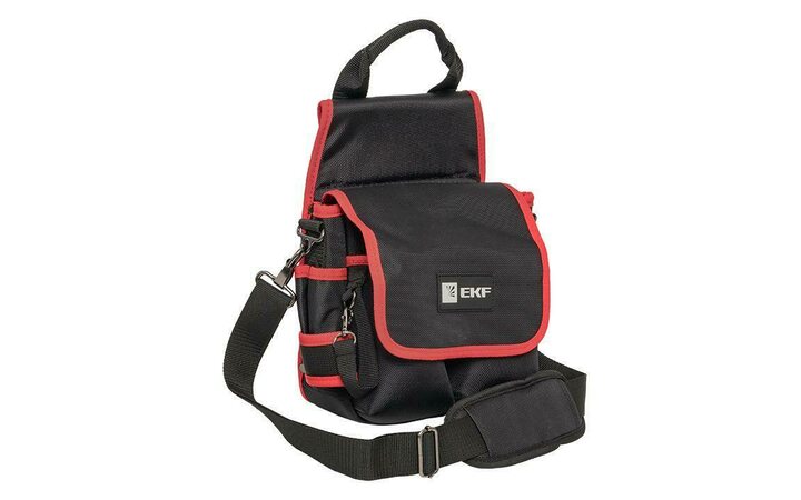 фото - Сумка монтажника поясная с крышкой и ремнем С-14 EKF C-14