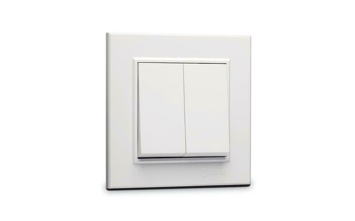 фото - Выключатель 2-кл. СП Karea 10А IP20 бел. Makel 56001003