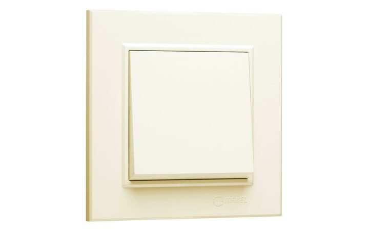 фото - Выключатель 1-кл. СП Karea 10А IP20 крем. Makel 56010001