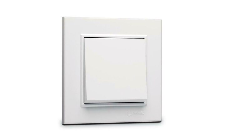 фото - Переключатель 1-кл. СП Karea 10А IP20 бел. Makel 56001005