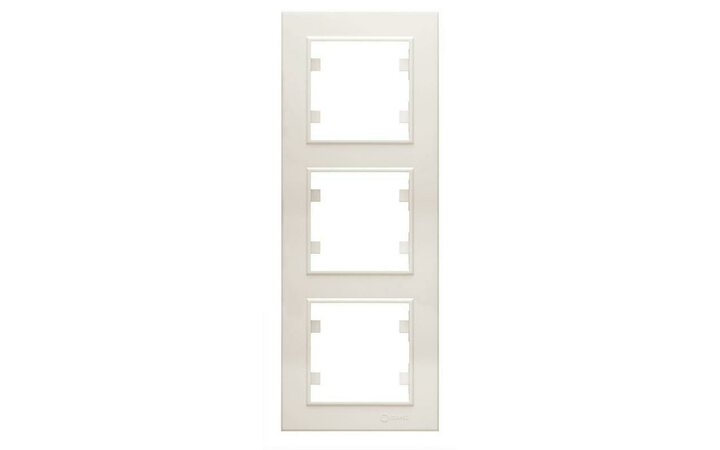 фото - Рамка 3-м Karea вертик. крем. Makel 56010708