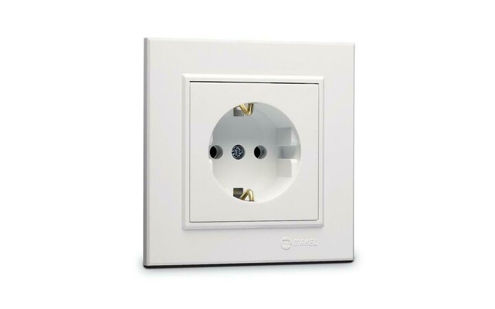 фото - Розетка с/з СП Karea 16А IP20 бел. Makel 56001028