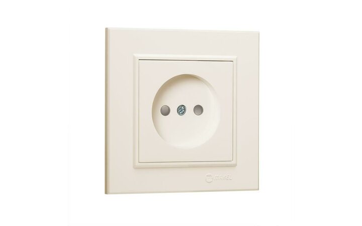 фото - Розетка б/з (Керамика) СП Karea 16А IP20 крем. Makel 56010002