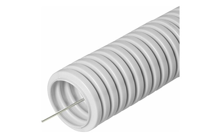 фото - Труба ПВХ легкая серая D=20 (Промрукав) (PR.012031)