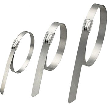 фото - Экопласт Хомут кабельный стальной 4,6x300 мм (100 шт/уп) 45330