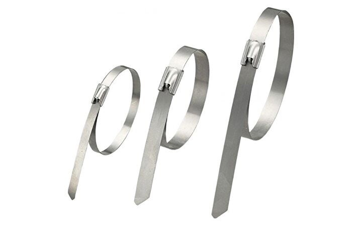 фото - Экопласт Хомут кабельный стальной 4,6x300 мм (100 шт/уп) 45330