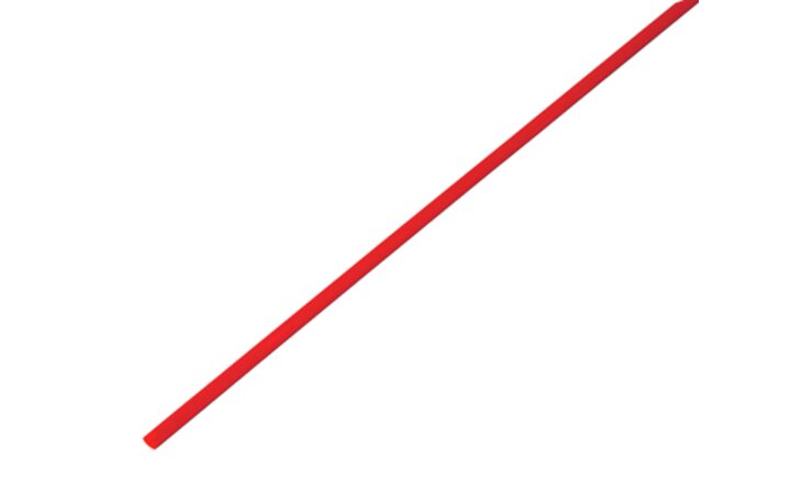 фото - Трубка термоусаживаемая ТУТ нг 2,0/1,0мм, красная (бухта 200м) REXANT (49-0204)