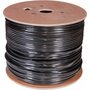 фото - Кабель витая пара F/UTP, CAT 5e, PE, 4PR, 24AWG, OUTDOOR, SOLID, черный, 305м, серия LIGHT, РФ REXANT (01-0154-R)