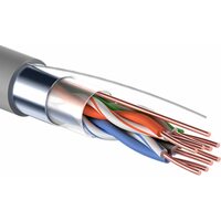Кабель витая пара F/UTP, CAT 5е, PVC, 4PR, 24AWG, INDOOR, SOLID, серый, 305м, серия LIGHT, РФ REXANT (01-0152-R)