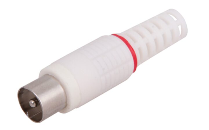 фото - TV-разъем штекер без пайки белый PROconnect (05-2041-2)