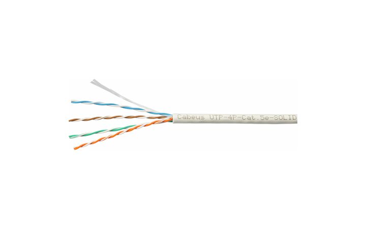 фото - Cabeus UTP-4P-Cat.5e-SOLID-GY-LIGHT