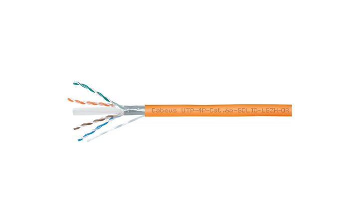 фото - Cabeus UTP-4P-Cat.6a-SOLID-LSZH-OR