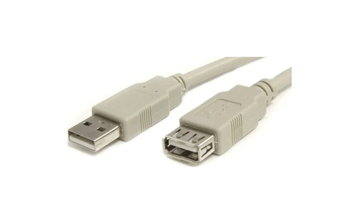 фото - Кабель-удлинитель PREMIER 5-905, USB A(m) (прямой) - USB 2.0 A (f) (прямой), 1.8м, серый [5-905 1.8]