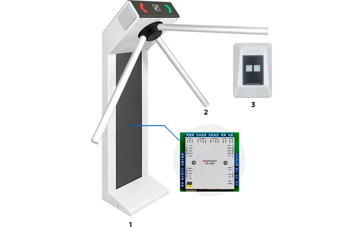 фото - CARDDEX Комплект компактной автономной проходной 'STR-01AEC'