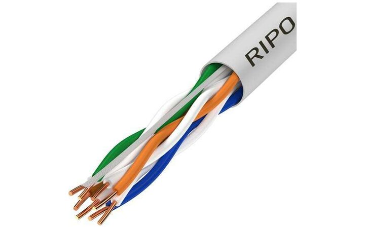 фото - UTP 4 CAT5E 24AWG Cu Ripo Plus, 2x305м.,Fluke test. PVC