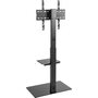 фото - Напольная стойка с кронштейном для телевизора REXANT 32-55 дюймов, с полкой PROFI 38-0317