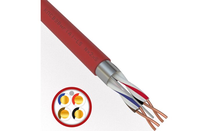 фото - Кабель для пожарной сигнализации КПСВЭВнг(А)-LS 2x2x0,75мм², бухта 200м REXANT