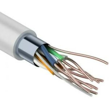 фото - Кабель FTP 4PR 24AWG (Cu) CAT5E PVC серый 305м Tantos