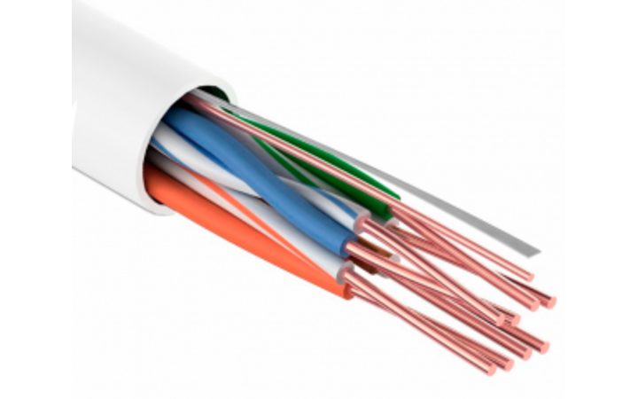 фото - Кабель UTP 4PR 24AWG (Cu) CAT5E PVC серый 305м Tantos