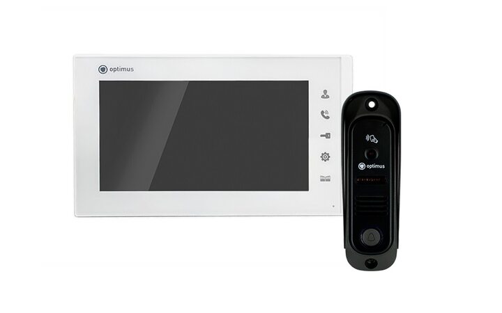 фото - Комплект видеодомофона Optimus Leader IK-27B30IR (w+b)