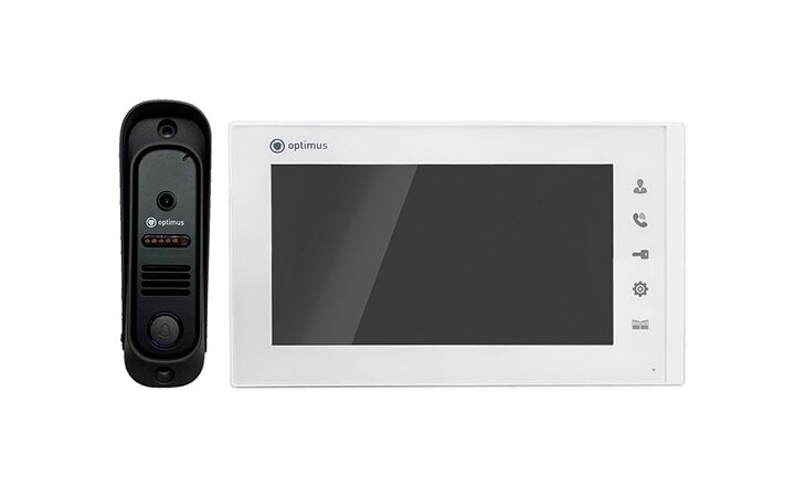 фото - Комплект видеодомофона Optimus Leader IK-27B32I (w+b)