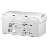 Энергия АКБ 12-75 Е0201-0021