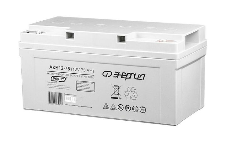 фото - Энергия АКБ 12-75 Е0201-0021