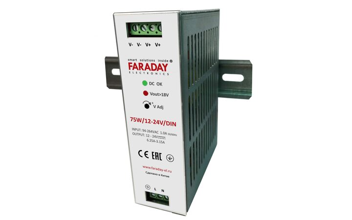 фото - FARADAY 75W/12-24V/DIN