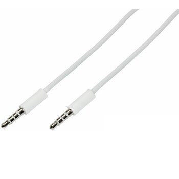 фото - REXANT Аудио кабель 3,5 мм штекер-штекер 0,5М белый (18-1105)