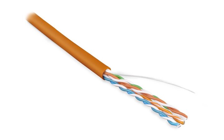 фото - Hyperline UUTP4-C5E-S24-IN-PVC-OR-305