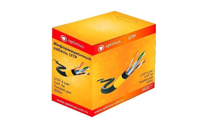 фото - Optimus UTP-5e 4x2x0.5 Cu (indoor) 305м