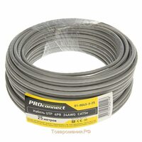 PROCONNECT Кабель UTP  4PR  24AWG CAT5e 25м (01-0043-3-25) бухта
