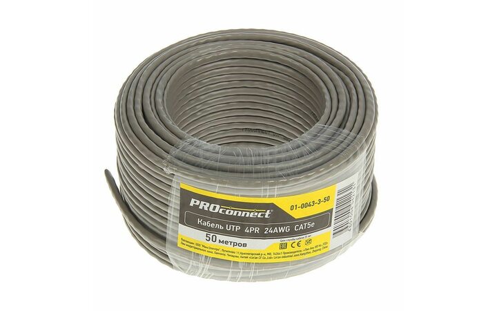 фото - PROCONNECT Кабель UTP 4PR 24AWG CAT5e 50м (01-0043-3-50)