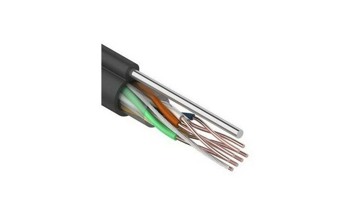 фото - REXANT Кабель UTP 4PR 24AWG CAT5e 305м outdoor + трос*1 (01-0046)