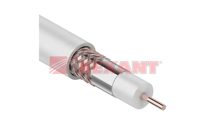 фото - REXANT Кабель RG-6U+CU 48*(75 Ом) 305м белый (01-2231)