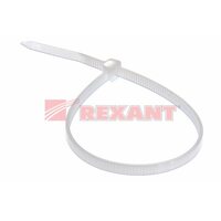 фото - REXANT Хомут nylon 5.0 х 250 мм 100 шт белый (07-0250-5)