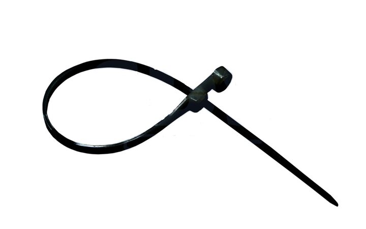 фото - REXANT Хомут под винт nylon 3.5 х 100 мм 100шт черный (07-0105)